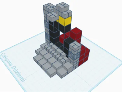 Minecraft mini diorama RUINED PORTAL