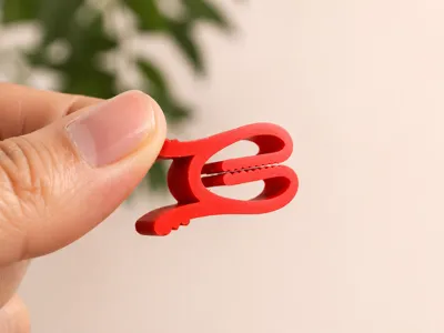 Smooth Curve Mini Bag Clip – 10 Minute Print