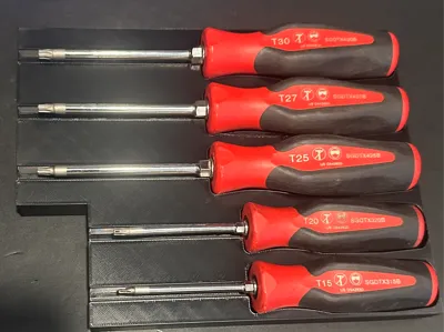 Snap-On 5 pc TORX Soft Grip Screwdriver Set caddy