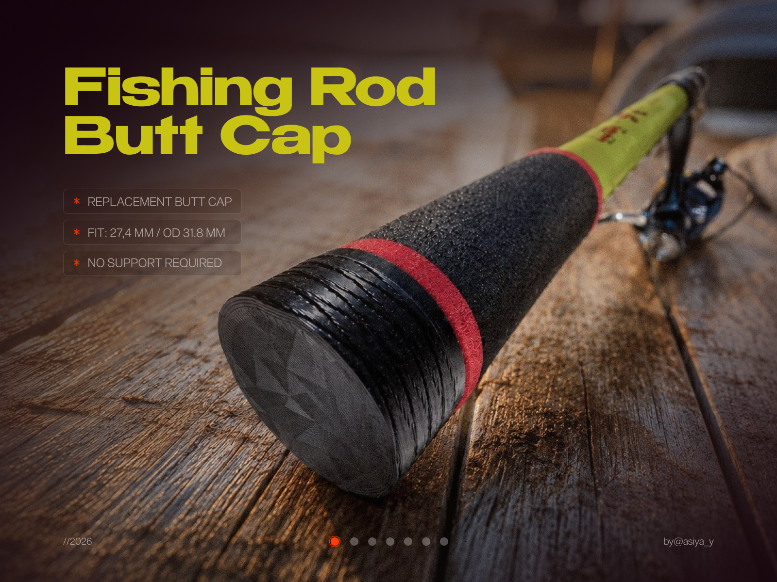 Fishing Rod Butt Cap / Grip Plug
