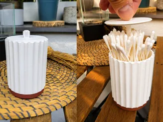 Cotton swab organizer