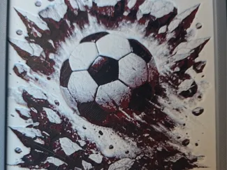 Ballon Foot Rouge Hueforge