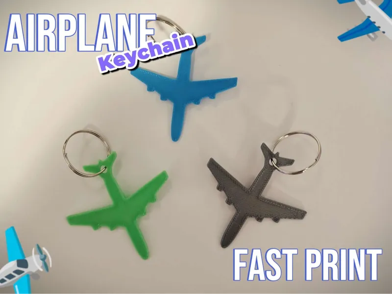 Airplane keychain