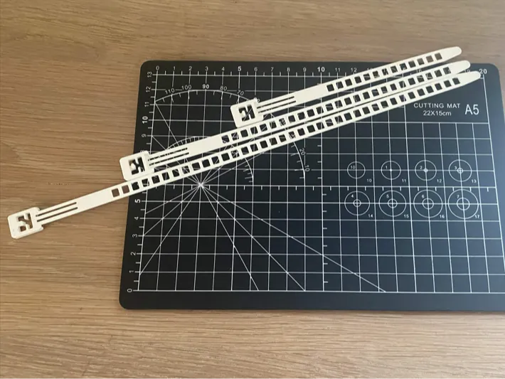 Reusable 3D-Printed Cable Ties