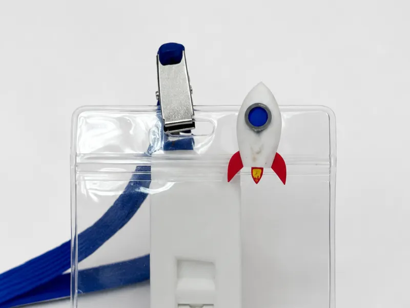 Rocket Name Tag Pin