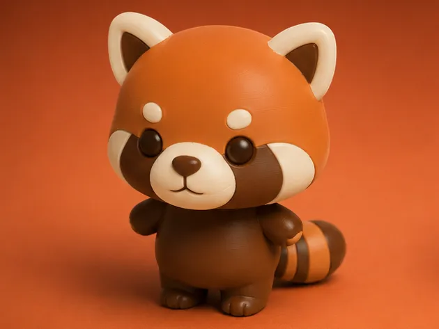 Pocket Red Panda, Cute Desk Companion STL