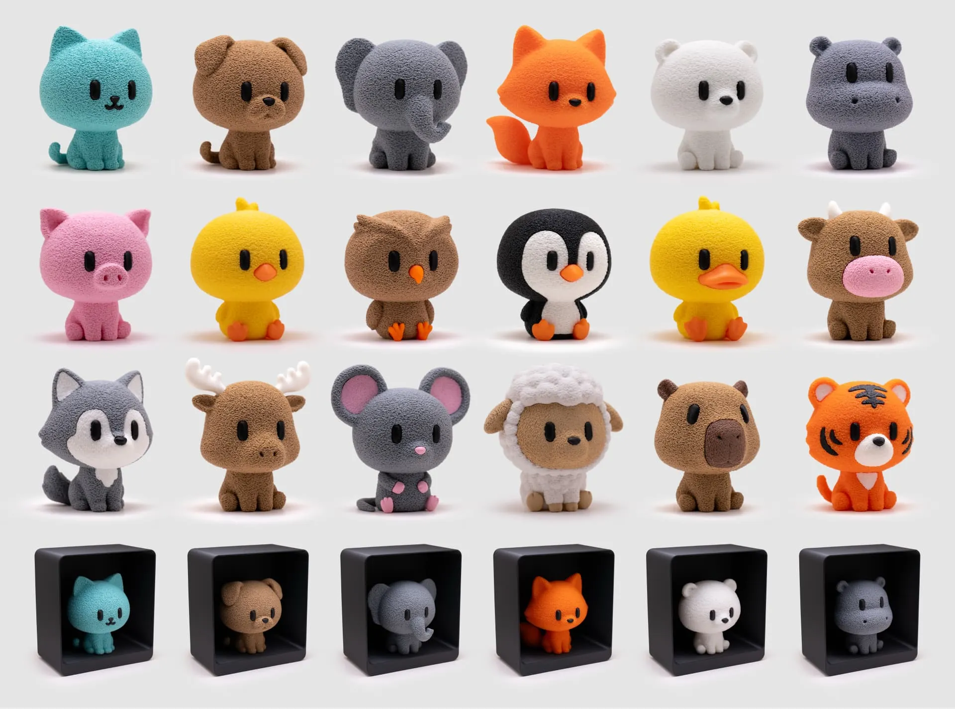 Fuzzy Animals miniature series