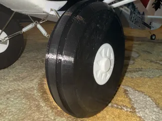 PA-18 1300mm RC Plane Wheel Hub Set -- 4 Part