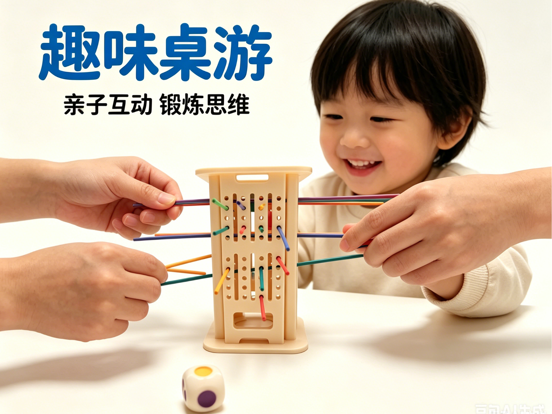 抽棍掉落桶（彩色签签平衡益智玩具）