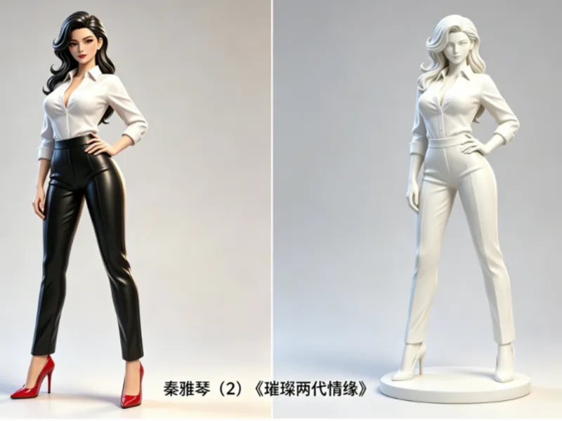 秦雅琴（2）-《璀璨两代情缘》-女主之一-人物形象3D