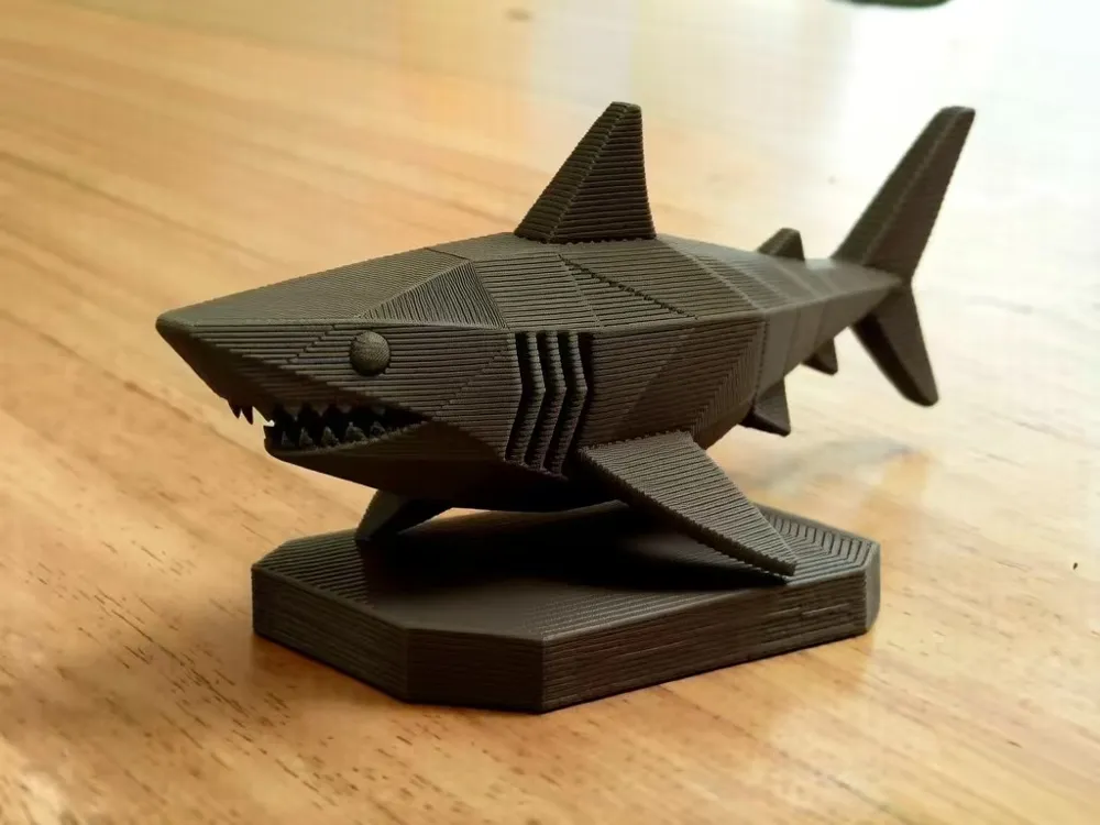low poly shark - Free 3D Print Model - MakerWorld