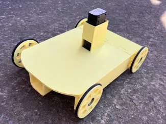 Coche propulsado por soplador
