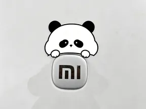 小米熊猫车标装饰