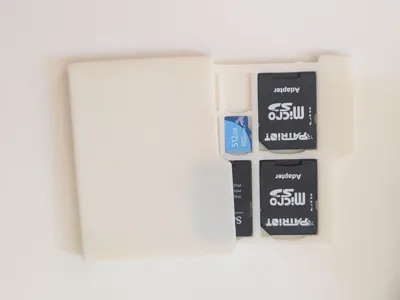 SD Card holder folder shape