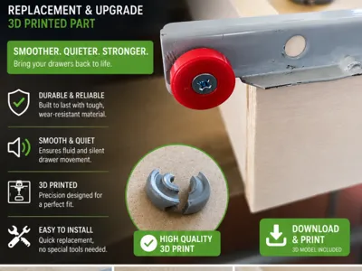 Replacement Wheel for Drawer Slides (Standard)