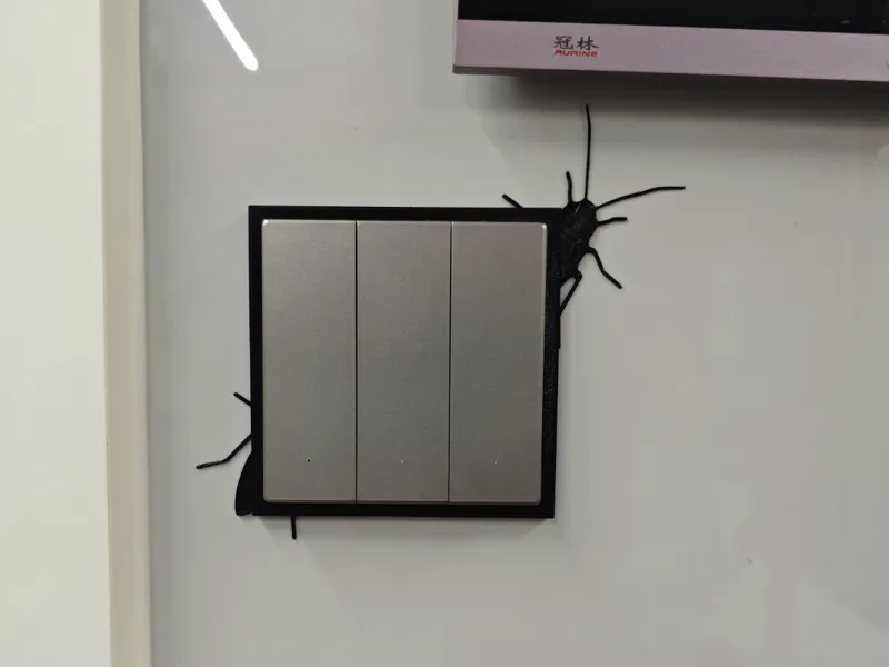 开关装饰 小强 蟑螂 