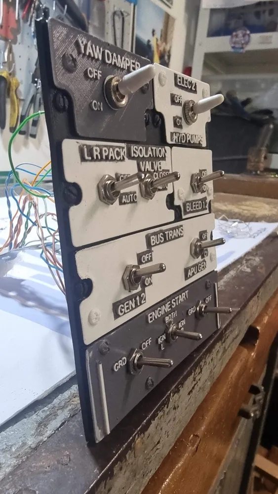 B737 Quick Start Panel - Free 3D Print Model - MakerWorld