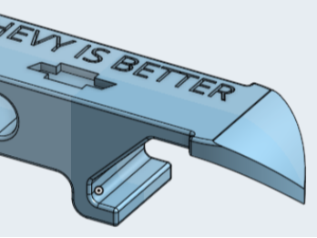 Chevy Themed Shotgun Can Tool