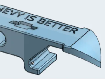 Chevy Themed Shotgun Can Tool
