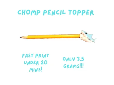 CHOMP Pencil Topper