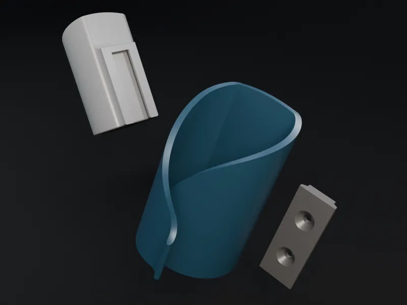 Wall mounted scroll-like holder