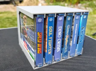 Sega Dreamcast Game Holder Modular Stackable Shelf