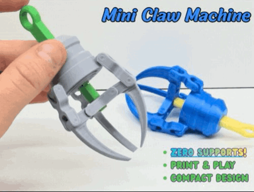 Mini fidget claw machine + keychain version