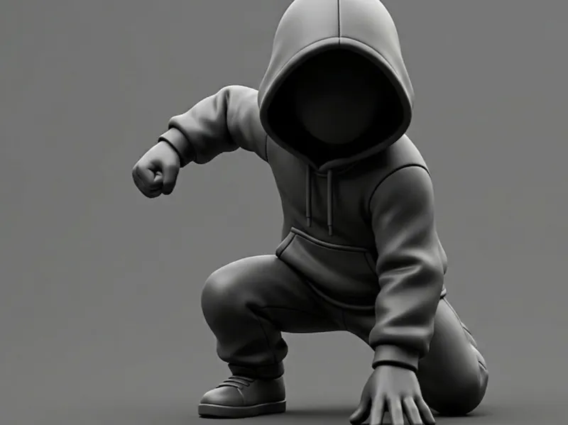 Mystérieux à capuche héro