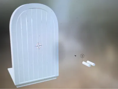 DnD modular map builder - door with hinges