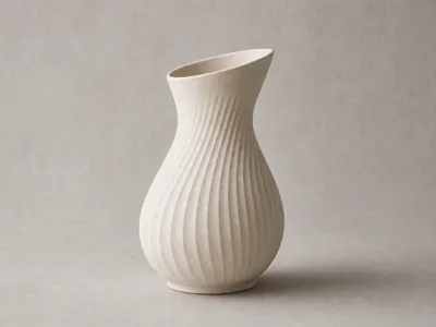 Fluted Pear Vase Set - 3 Sizes