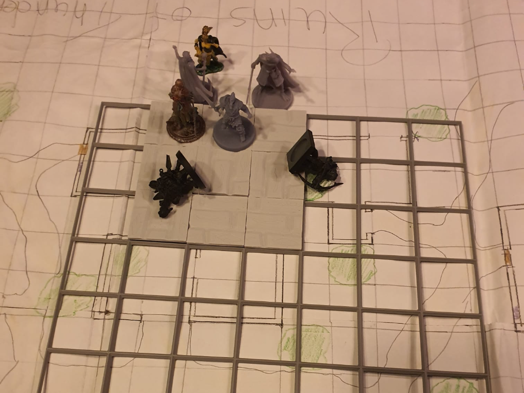 DnD modular map builder - Stone tiles with walls