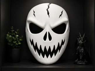 Cracked Skull Mask Cosplay Mask 24CM Harrys