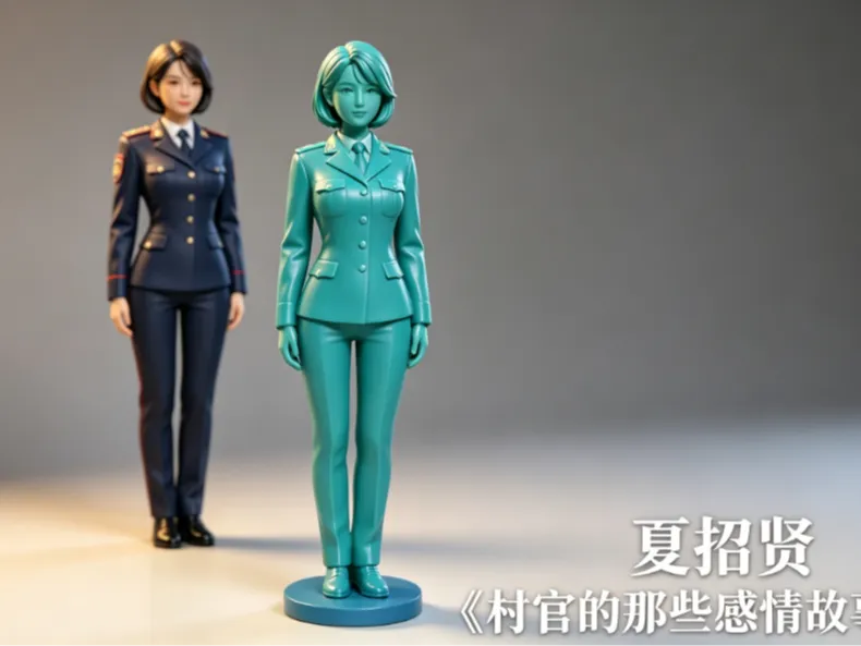 夏招贤-《村官的那些感情故事》（ 女主之一）人物形象3D 打印手办