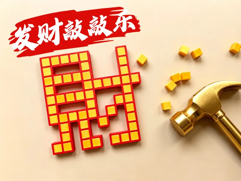 敲豆豆模型 发财敲敲乐 敲个发财吧！匹配10mm豆豆  