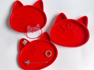 恋与深空秦彻飞羽向夜猫猫头首饰收纳盘三款