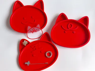 Love and Deepspace Qin Che, Fei Yu, Xiang Ye Cat Head Jewelry Storage Tray Three Designs