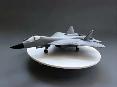 Su-57 SU57 fifth-generation fighter, simplified version, retractable landing gear, opening and closing bay doors, approximately 300mm long