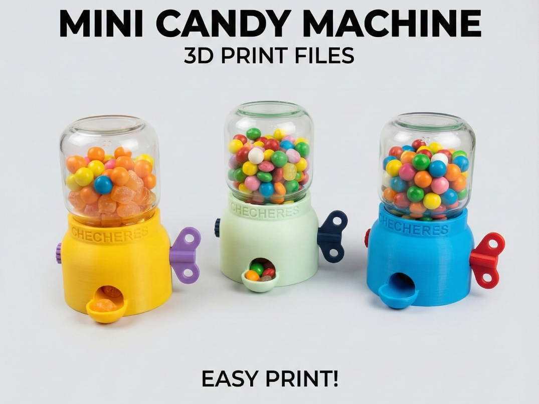 mini candy machine twist off jar