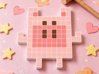 Bean Tapping Model - Cute Pig