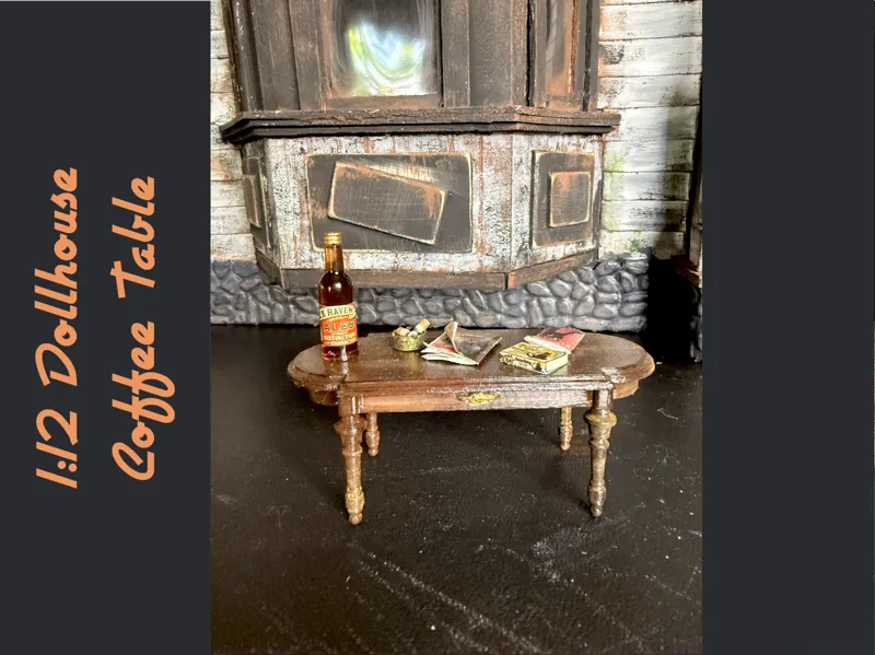 1:12 Dollhouse Victorian Coffee Table