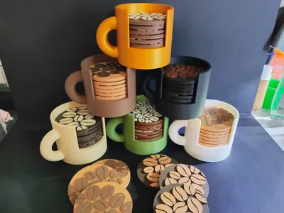 Coffee cup and Coasters