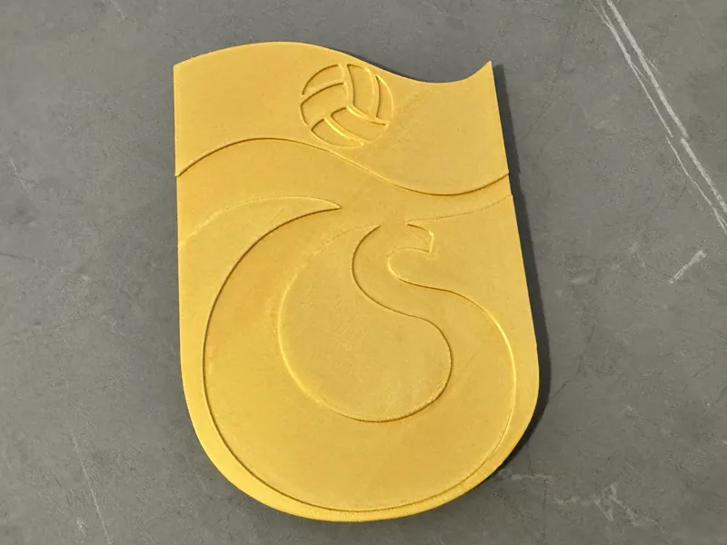 Trabzonspor Logo Plate Gold