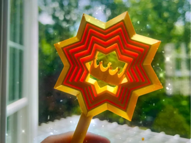 Kids Fidget Wand with Levitating Crown