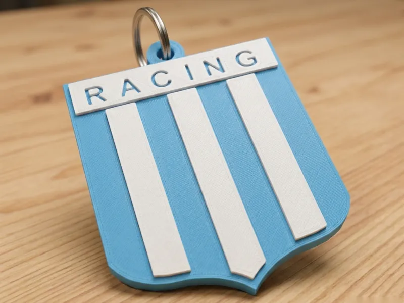 Llavero Racing Club | Escudo Academia 3D