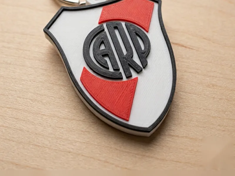 Llavero River Plate | Escudo Millonario 3D