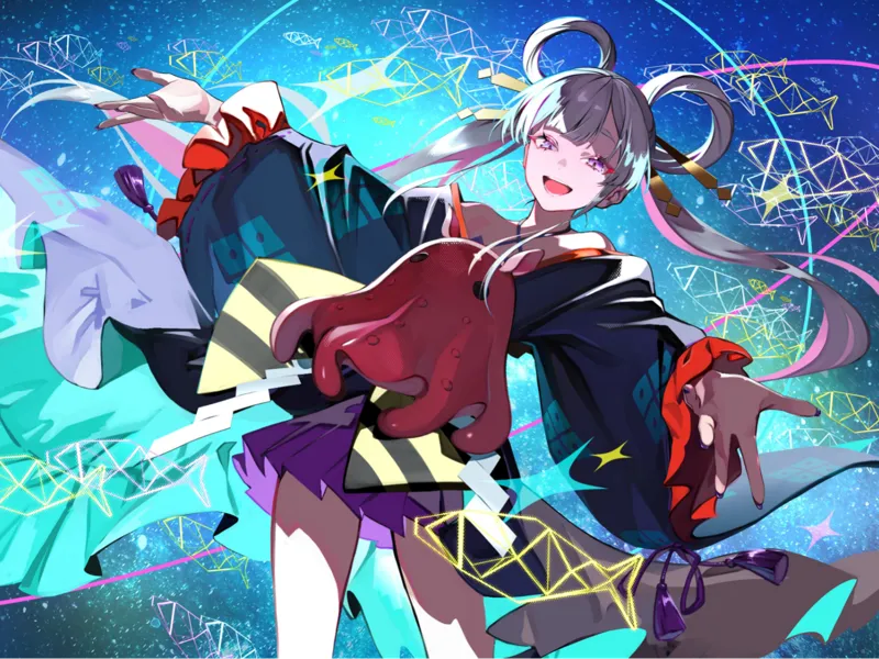 超かぐや姫！超时空辉夜姬 月见八千代 叠色板画 Lumina 8色