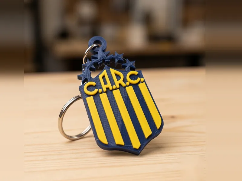 Llavero Rosario Central | Escudo Canalla 3D