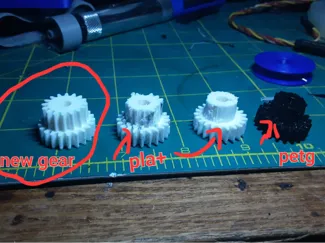 Motor side gear for mini mgt 3.0