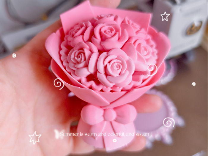 花边玫瑰花束 | 情人节花束 | 花束摆件