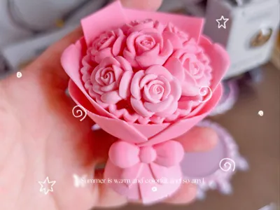 Lace Rose Bouquet | Valentine's Day Bouquet | Bouquet Ornament